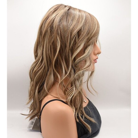SELFIE MODE Wig by RAQUEL WELCH, RL12/22SS Shaded Cappuccino, Mono Top +Lace NEW main image 8